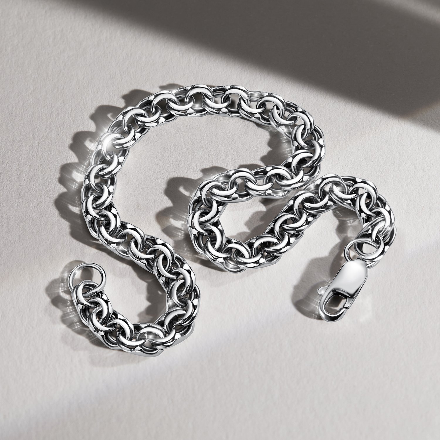 Серебряный браслет ручной работы полновесный