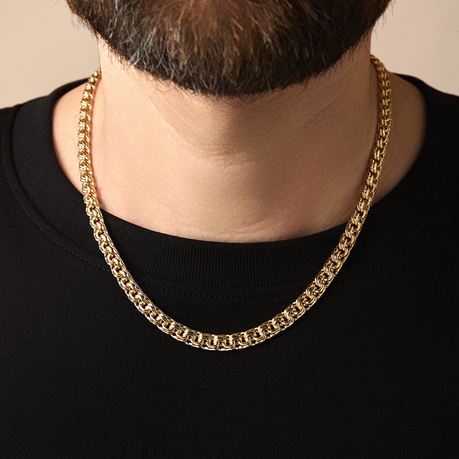 Золотая цепь ручной работы полновесная