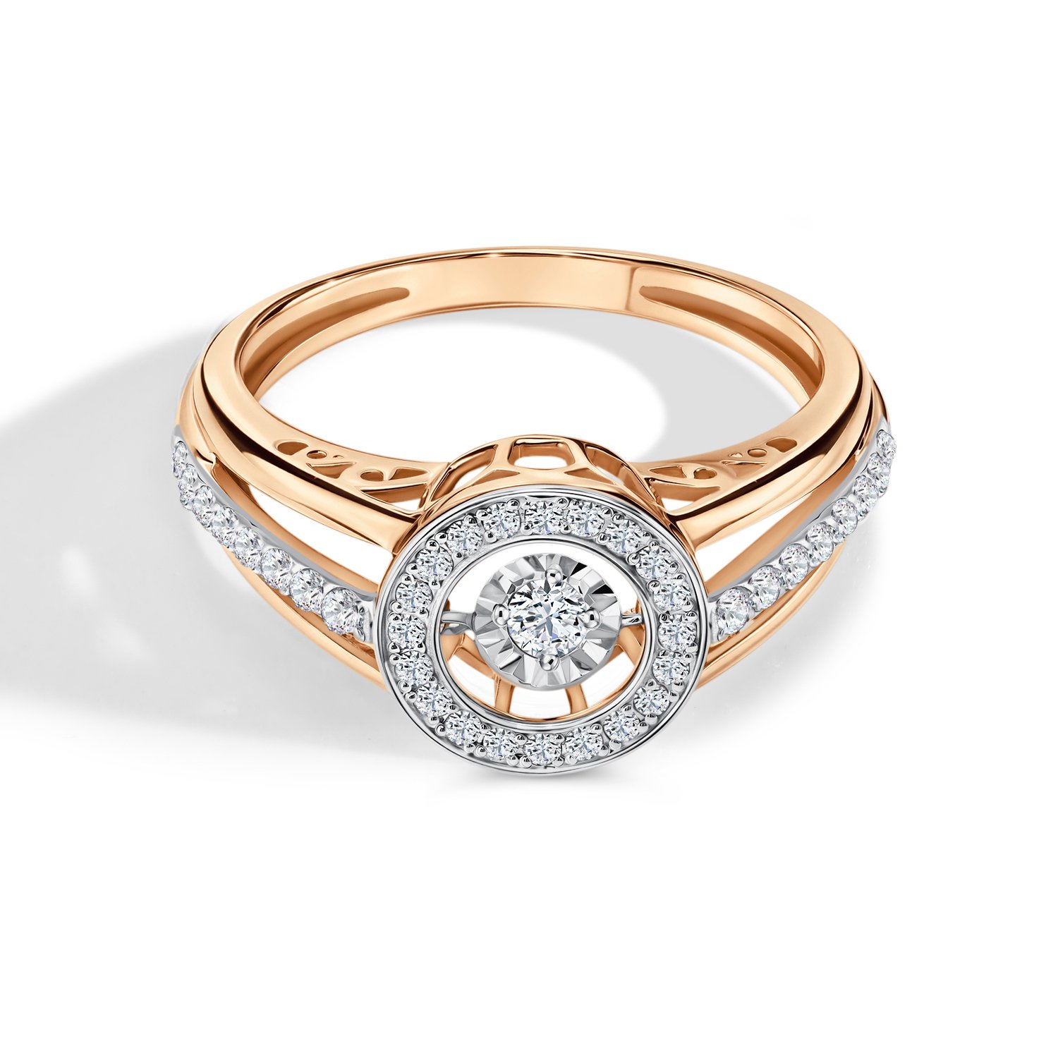 Золотое кольцо бриллиантами