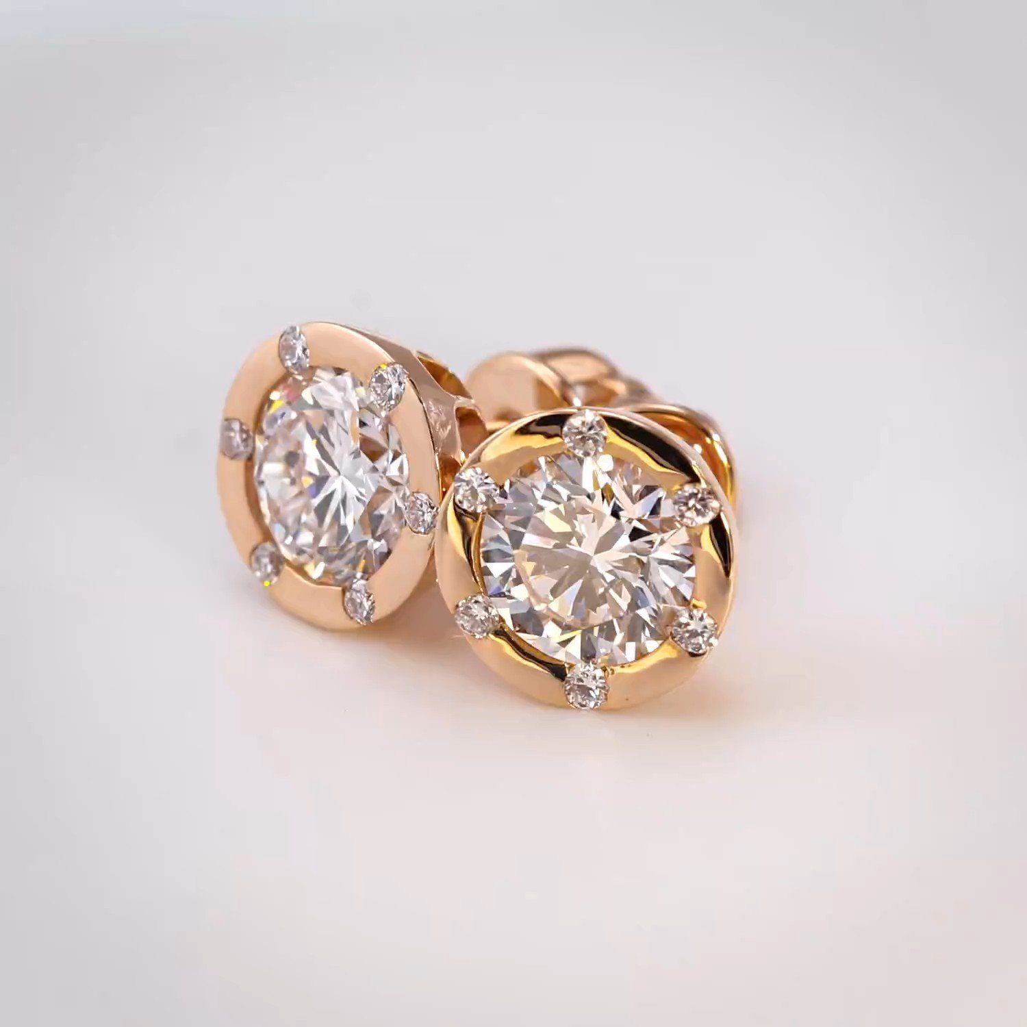 Золотые серьги SMART DIAMONDS 1,55 карата