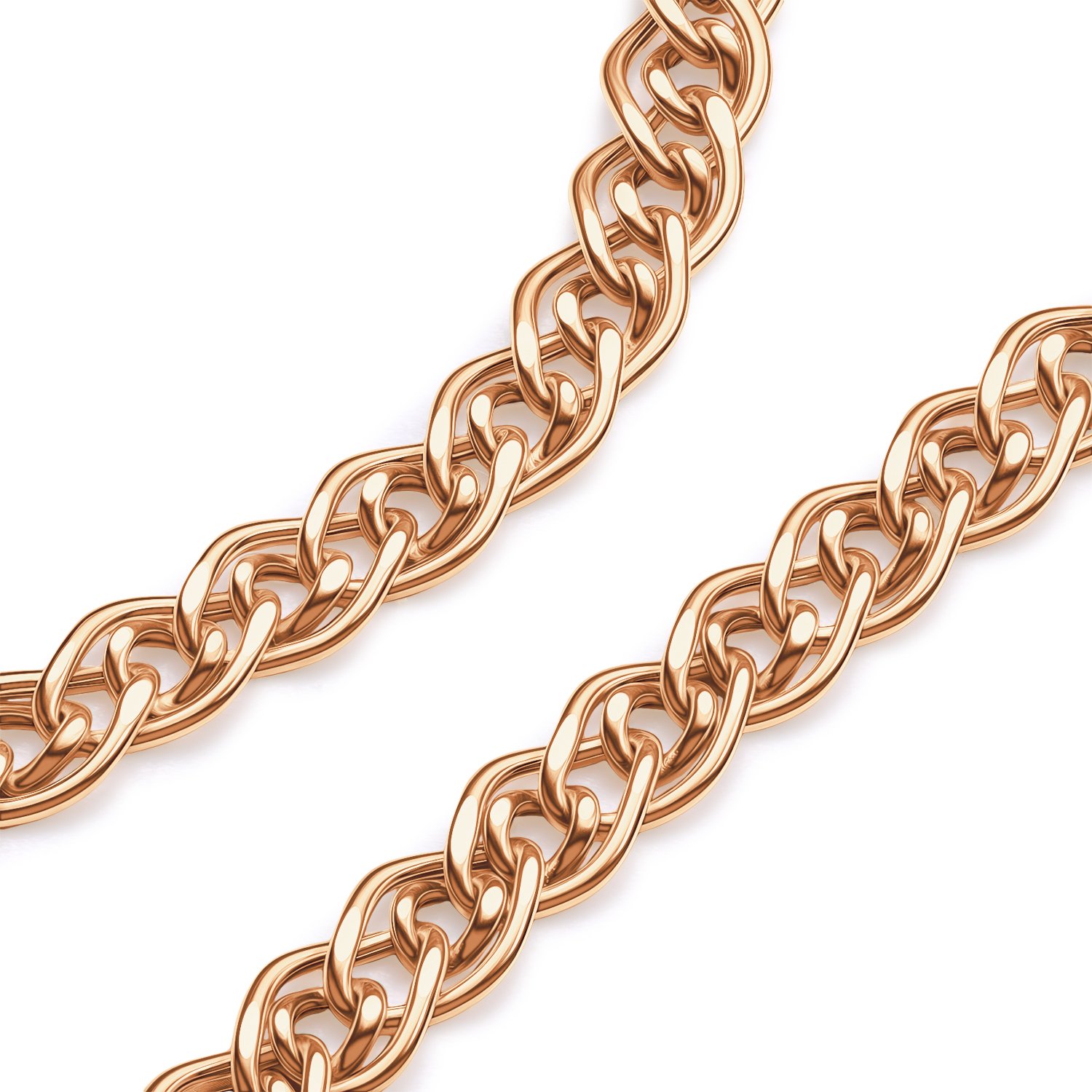 Золотой браслет облегченный