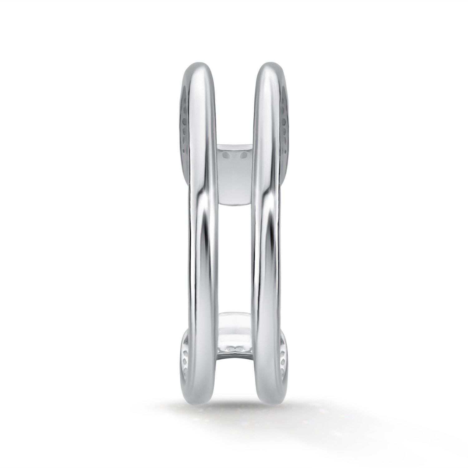 Серебряная серьга