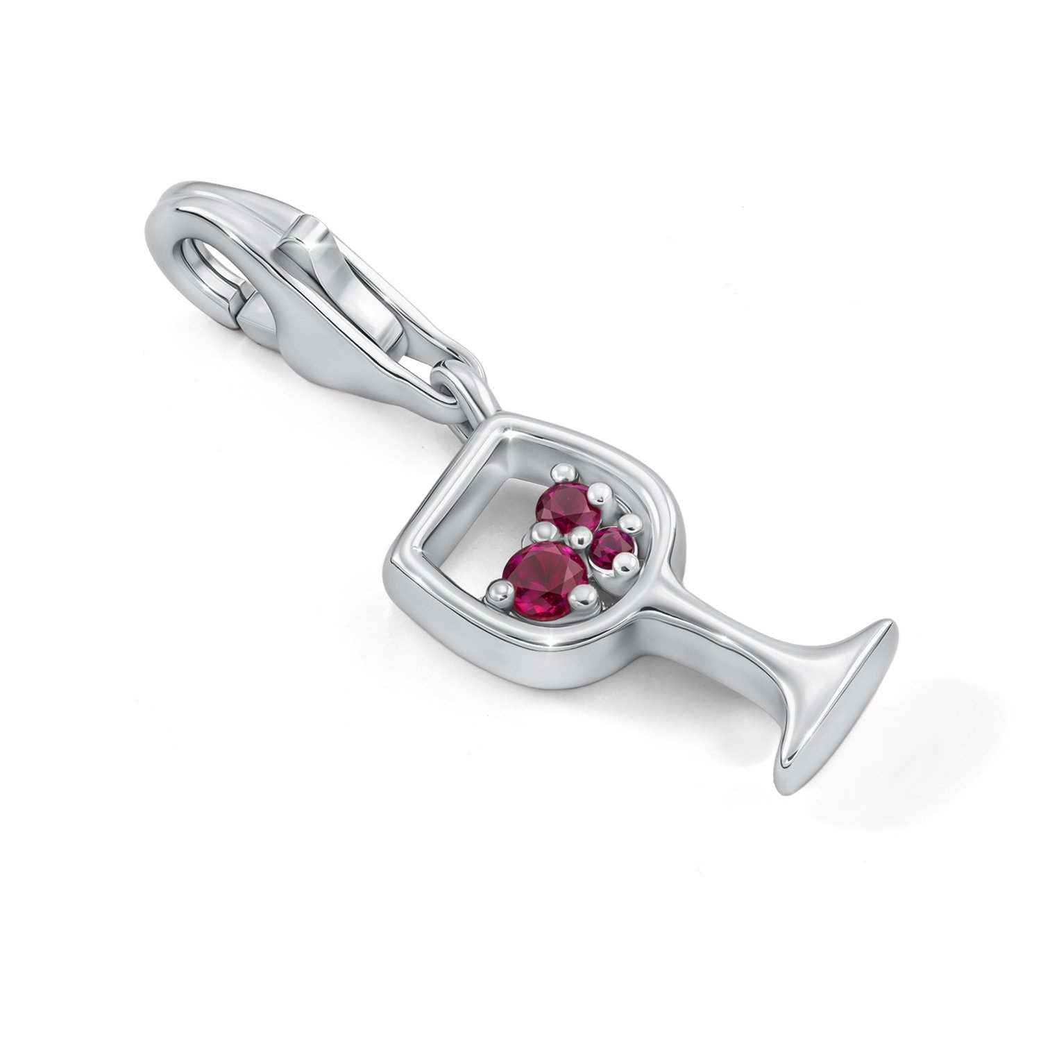 Серебряная подвеска с фианитами