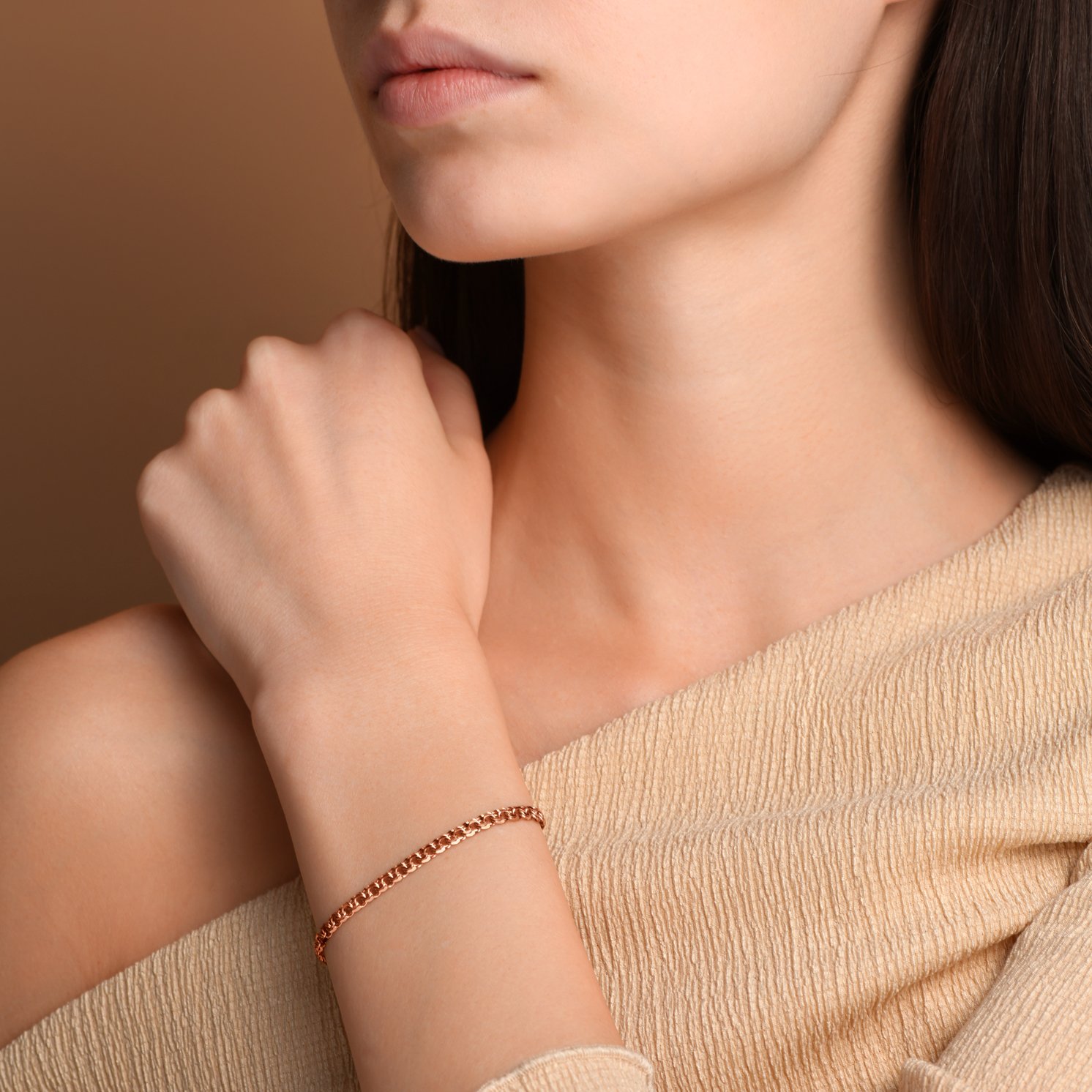 Золотой браслет полновесный