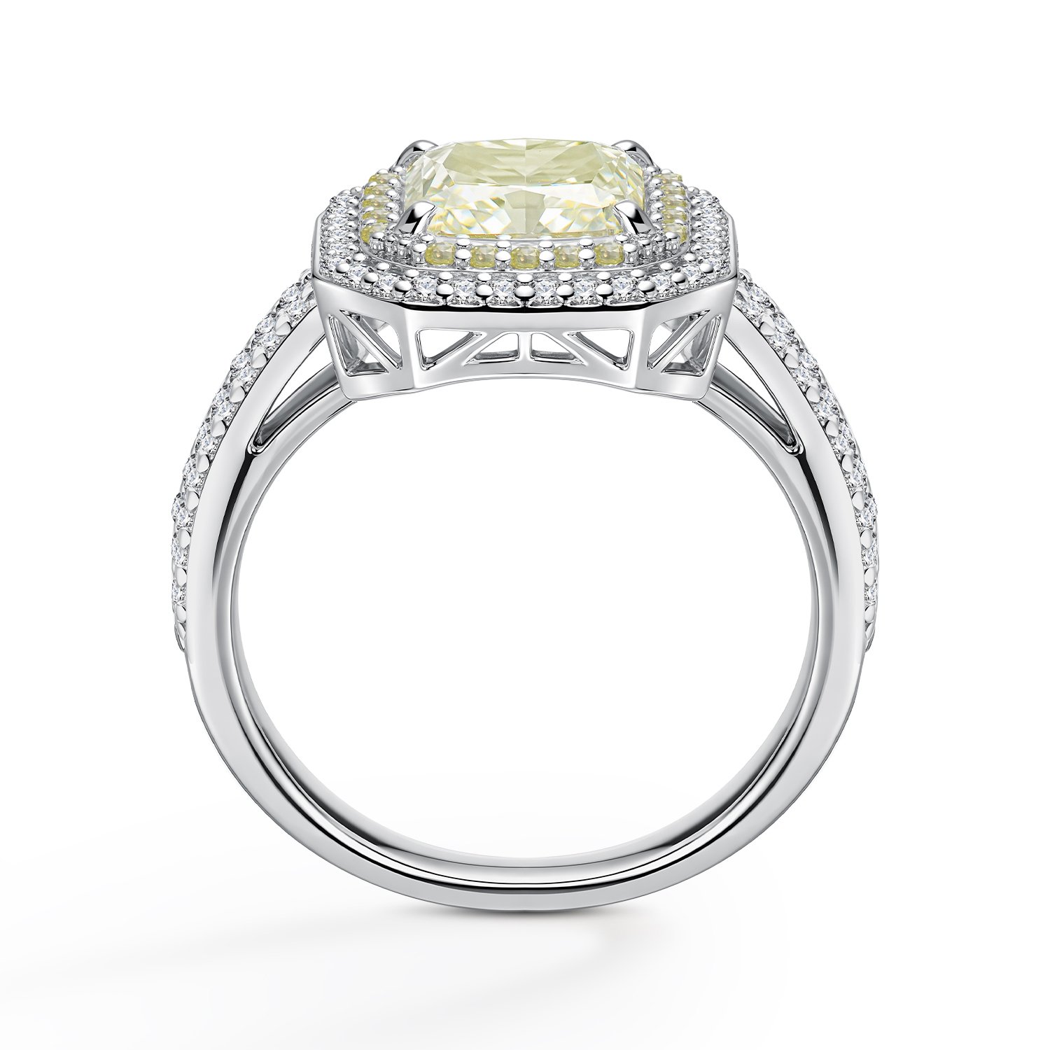 Серебряное кольцо с фианитами