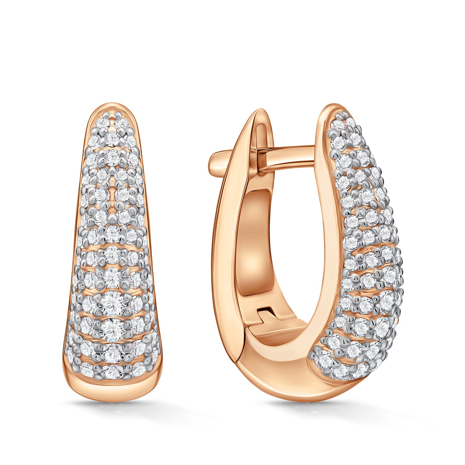 Фото «Золотые серьги с бриллиантами»