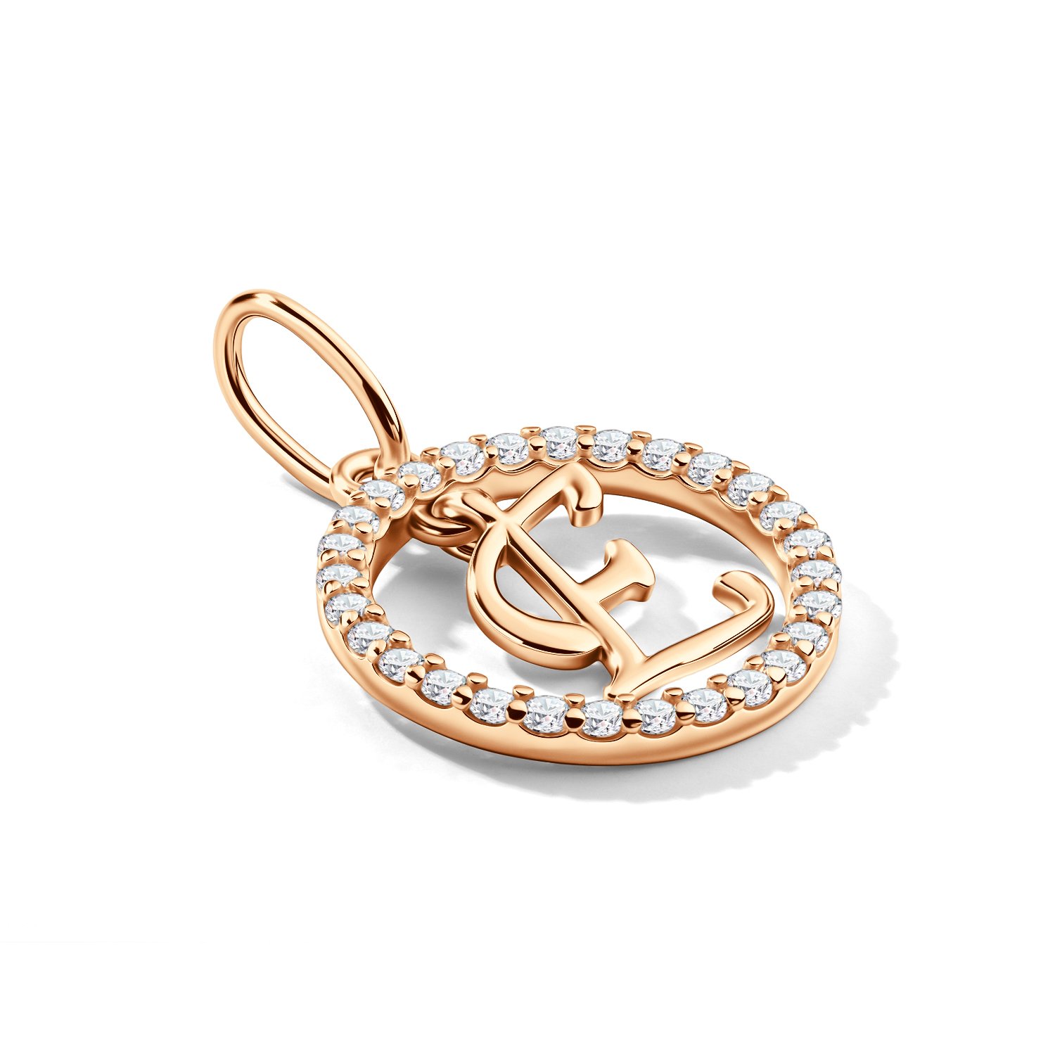 Серебряная подвеска с фианитами