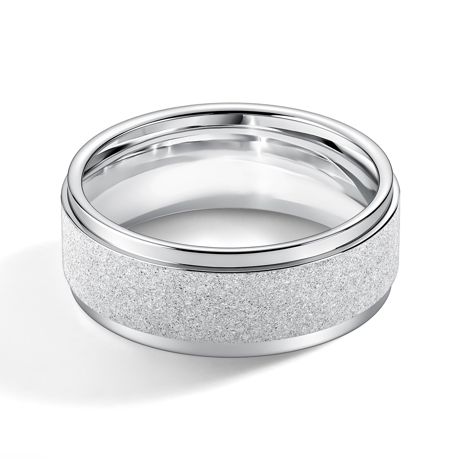 Серебряное обручальное кольцо Comfort fit