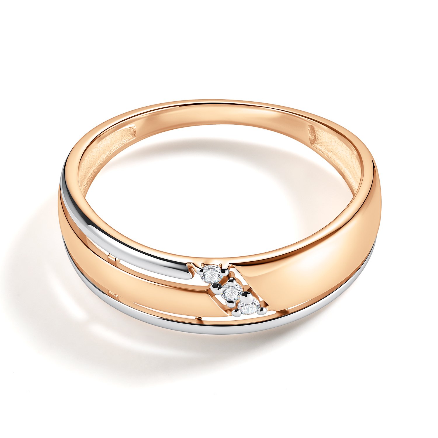 Золотое кольцо с бриллиантами