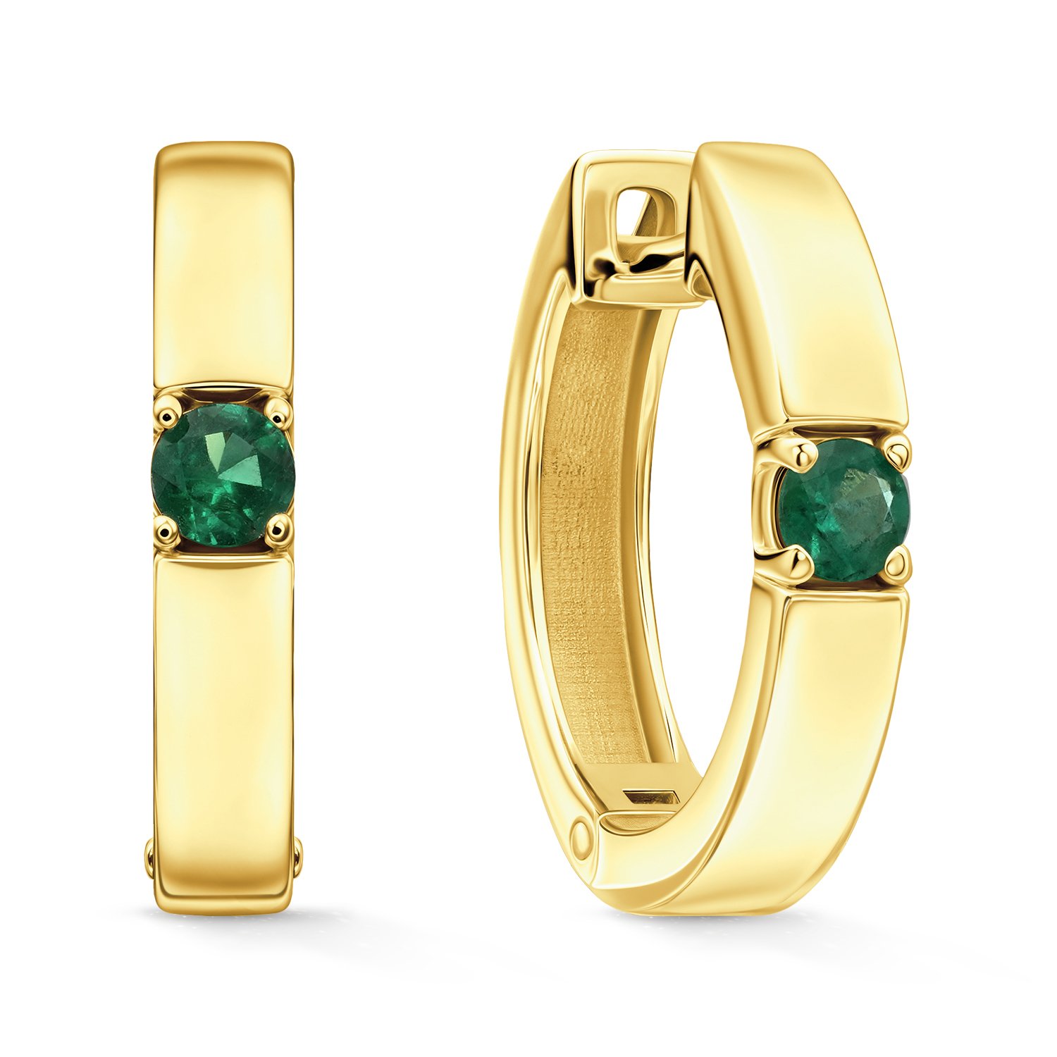 Фото «Золотые серьги с изумрудами»