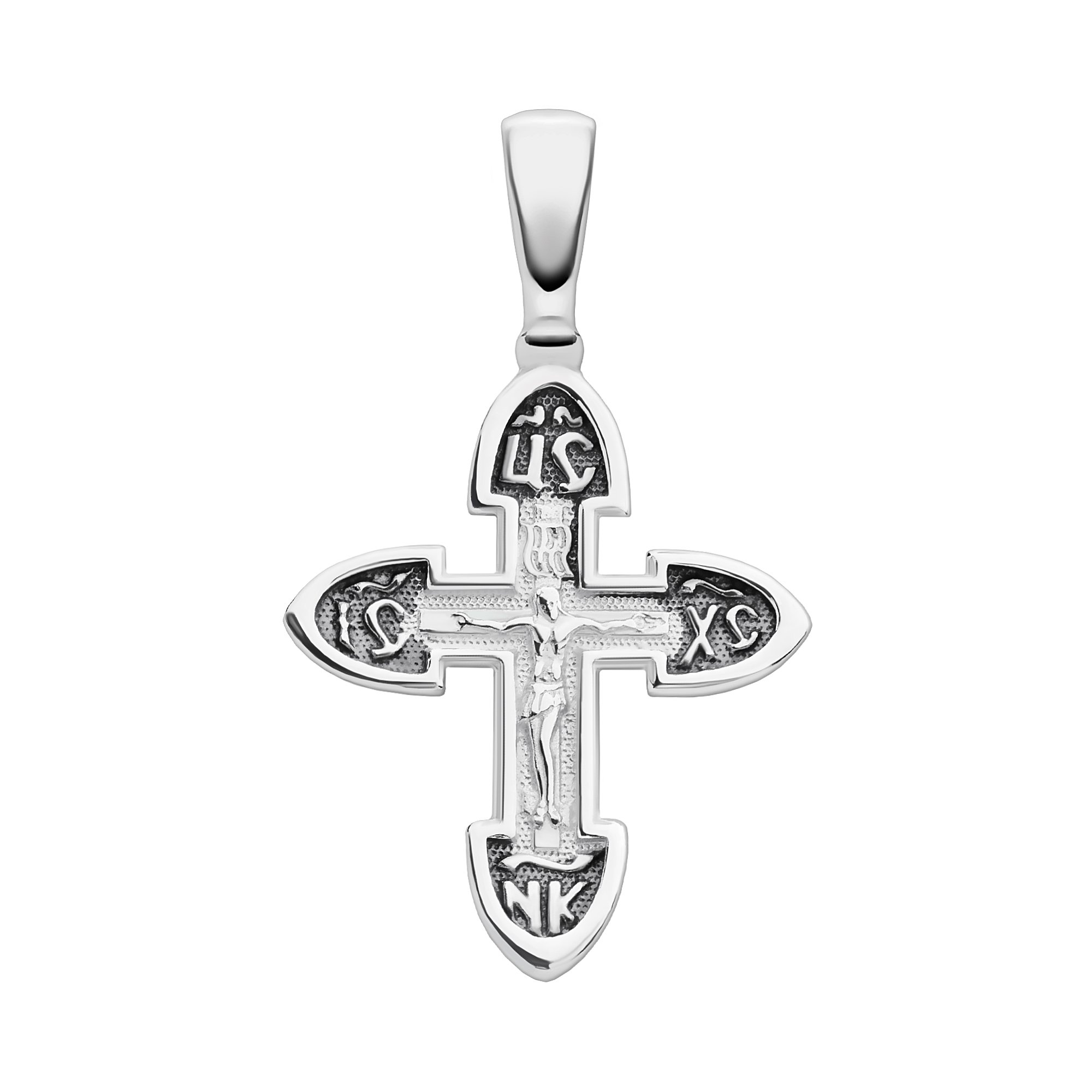 Серебряный крест с чернением