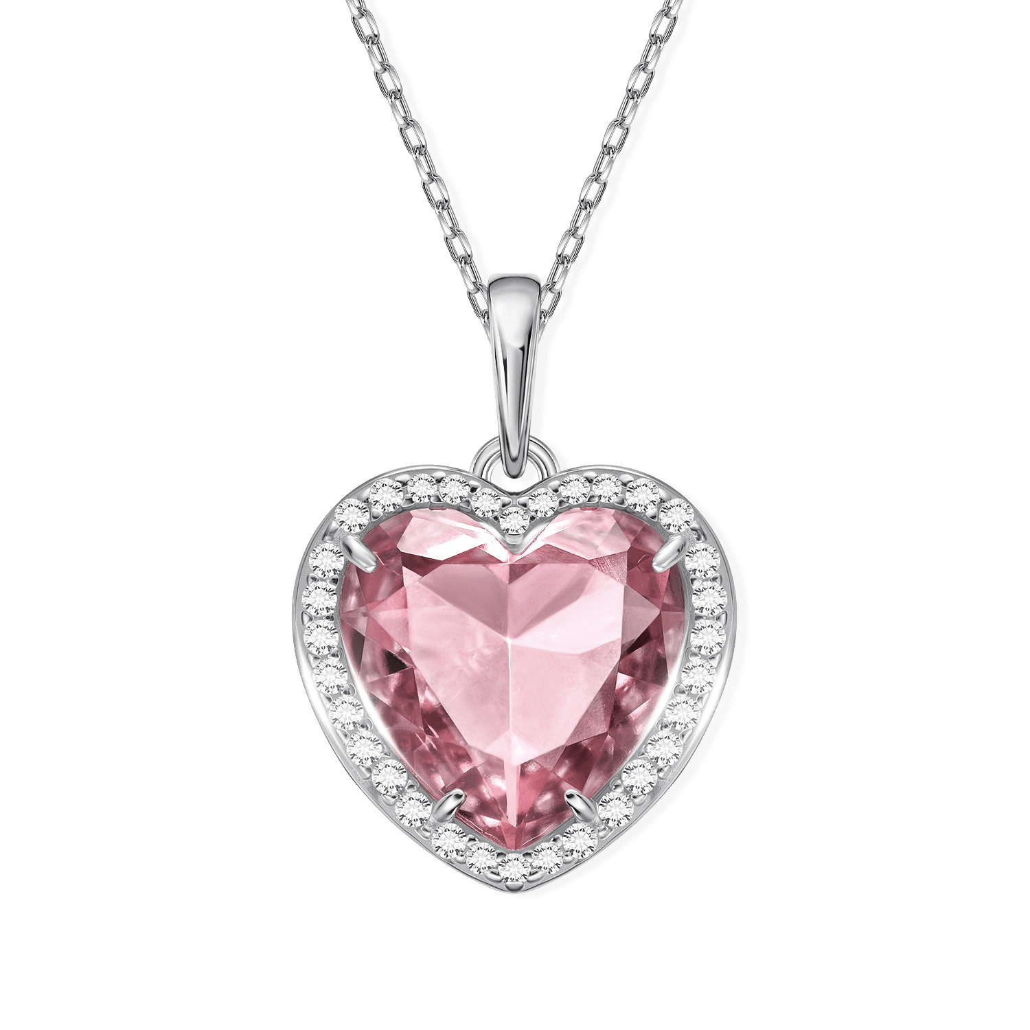 Фото «Серебряная подвеска с имитацией кварца и фианитами»