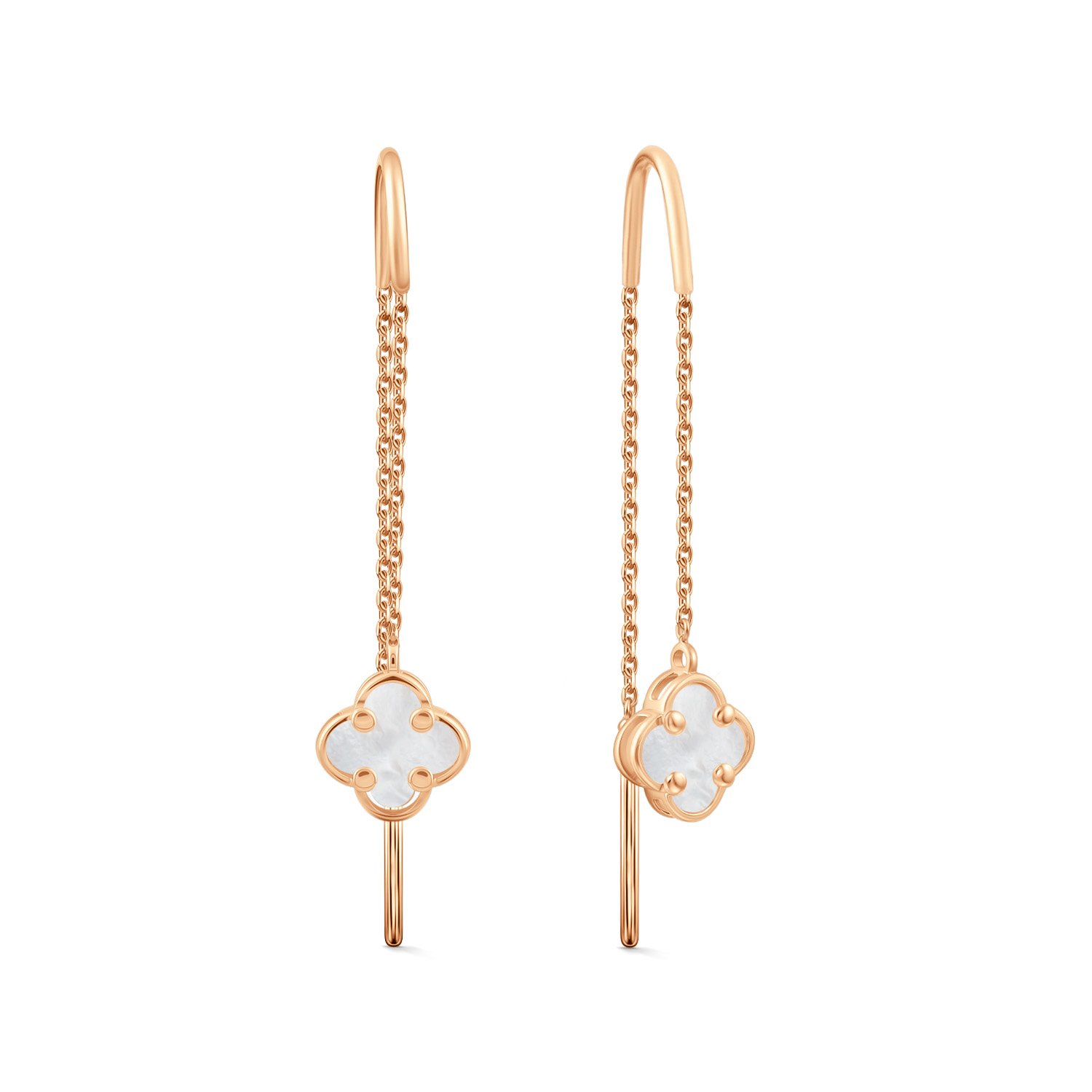 Фото «Золотые серьги с перламутром»