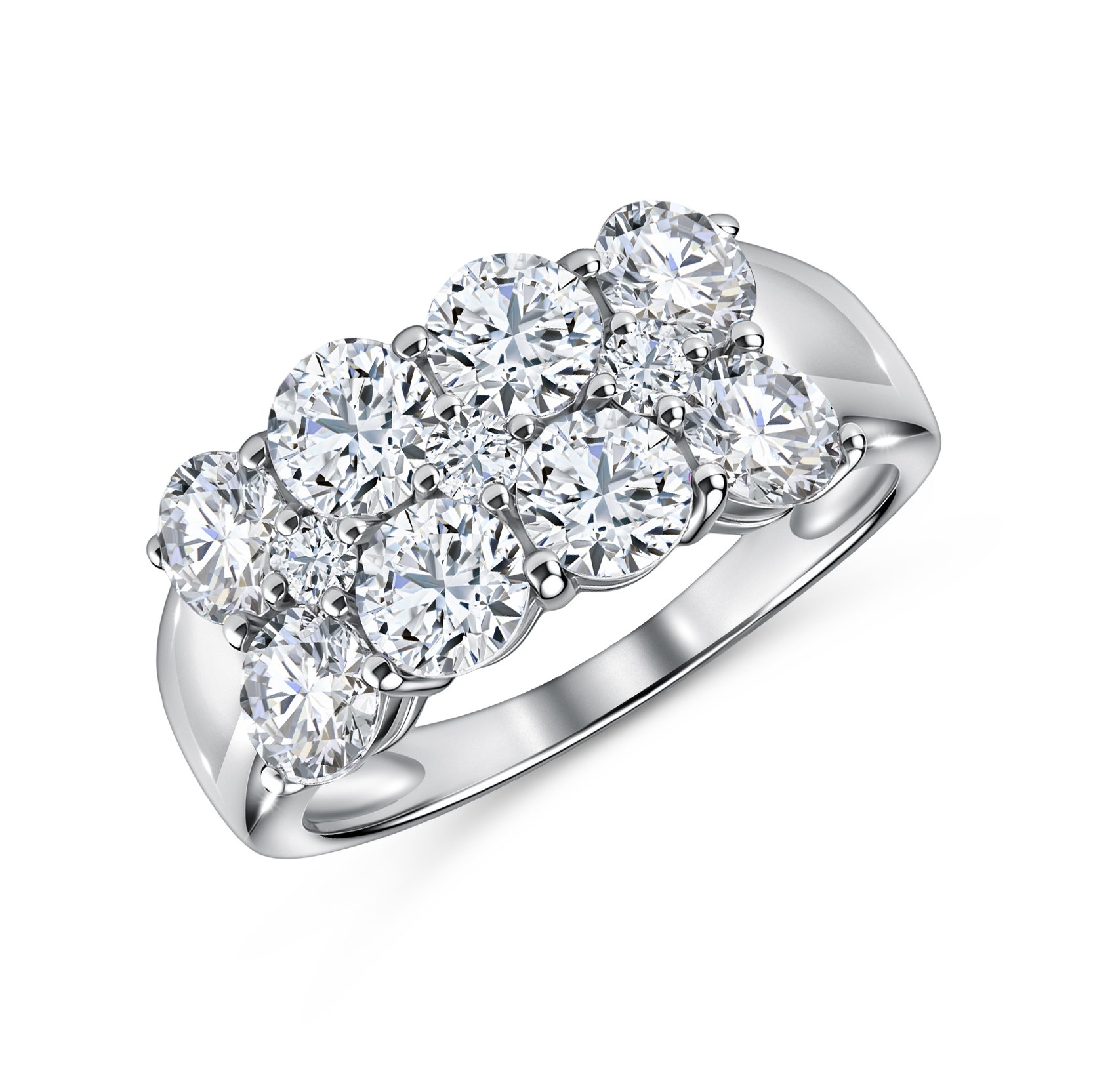 Фото «Золотое кольцо с бриллиантами выращенными»