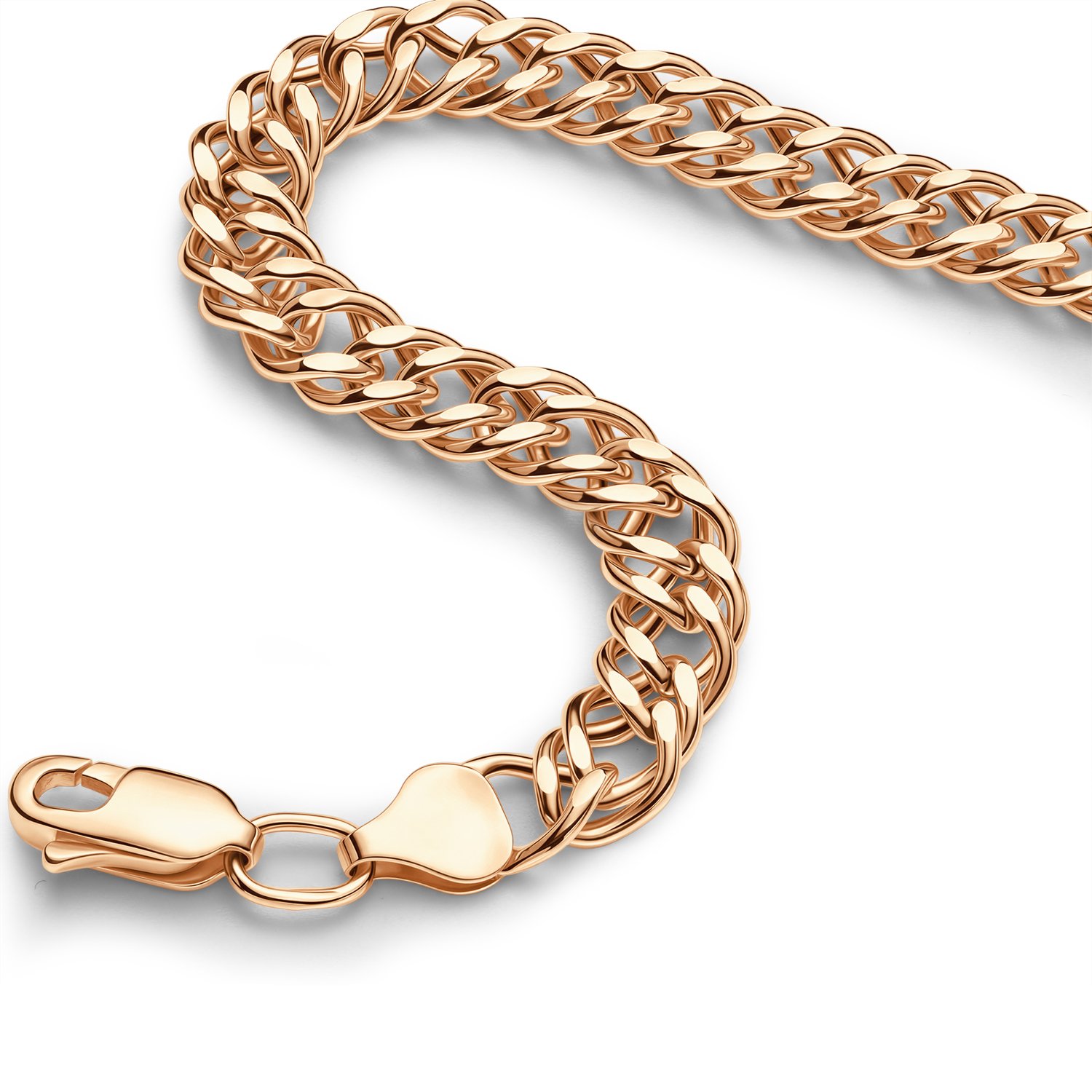 Золотой браслет облегченный