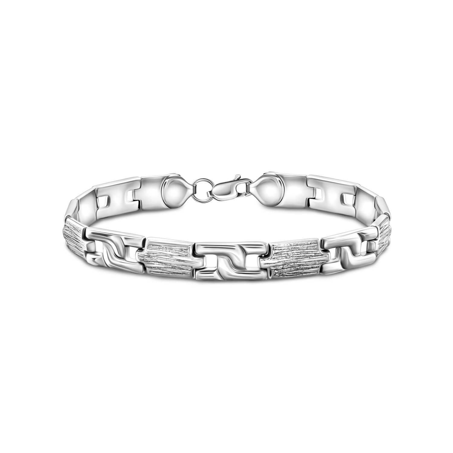 Серебряный браслет Ролекс с родированием