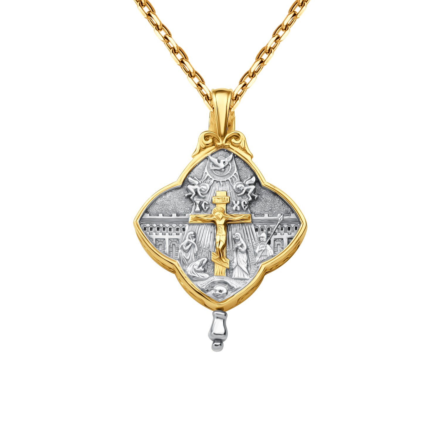 Серебряный складень-мощевик