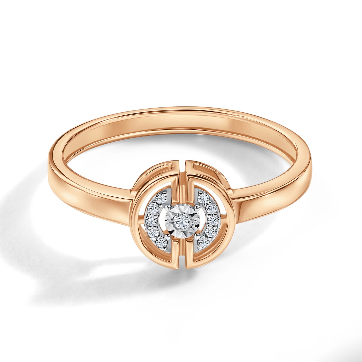 Золотое кольцо с бриллиантами