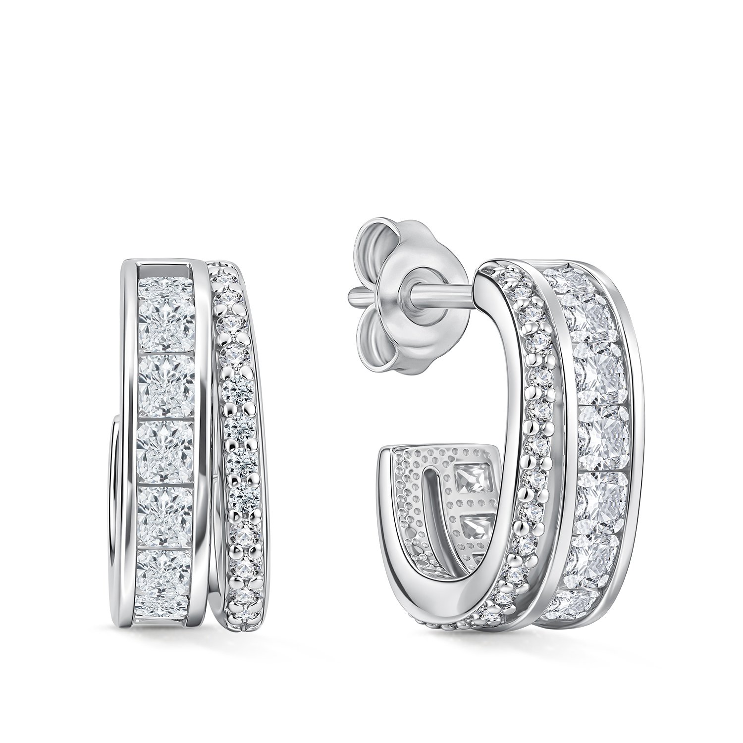 Фото «Серебряные серьги с фианитами»