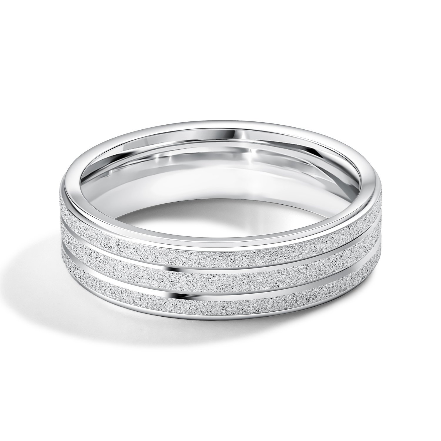 Серебряное обручальное кольцо Comfort fit