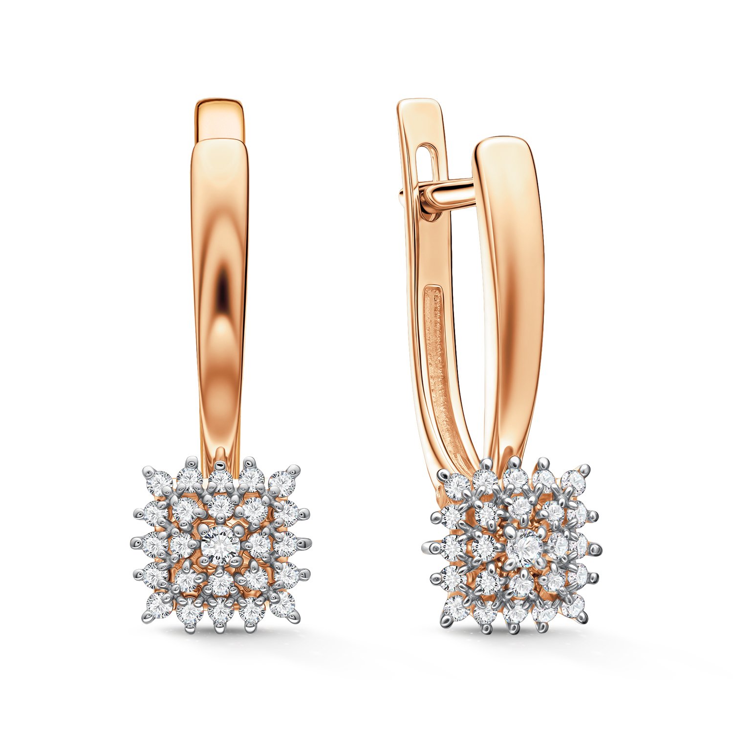 Фото «Золотые серьги с бриллиантами»