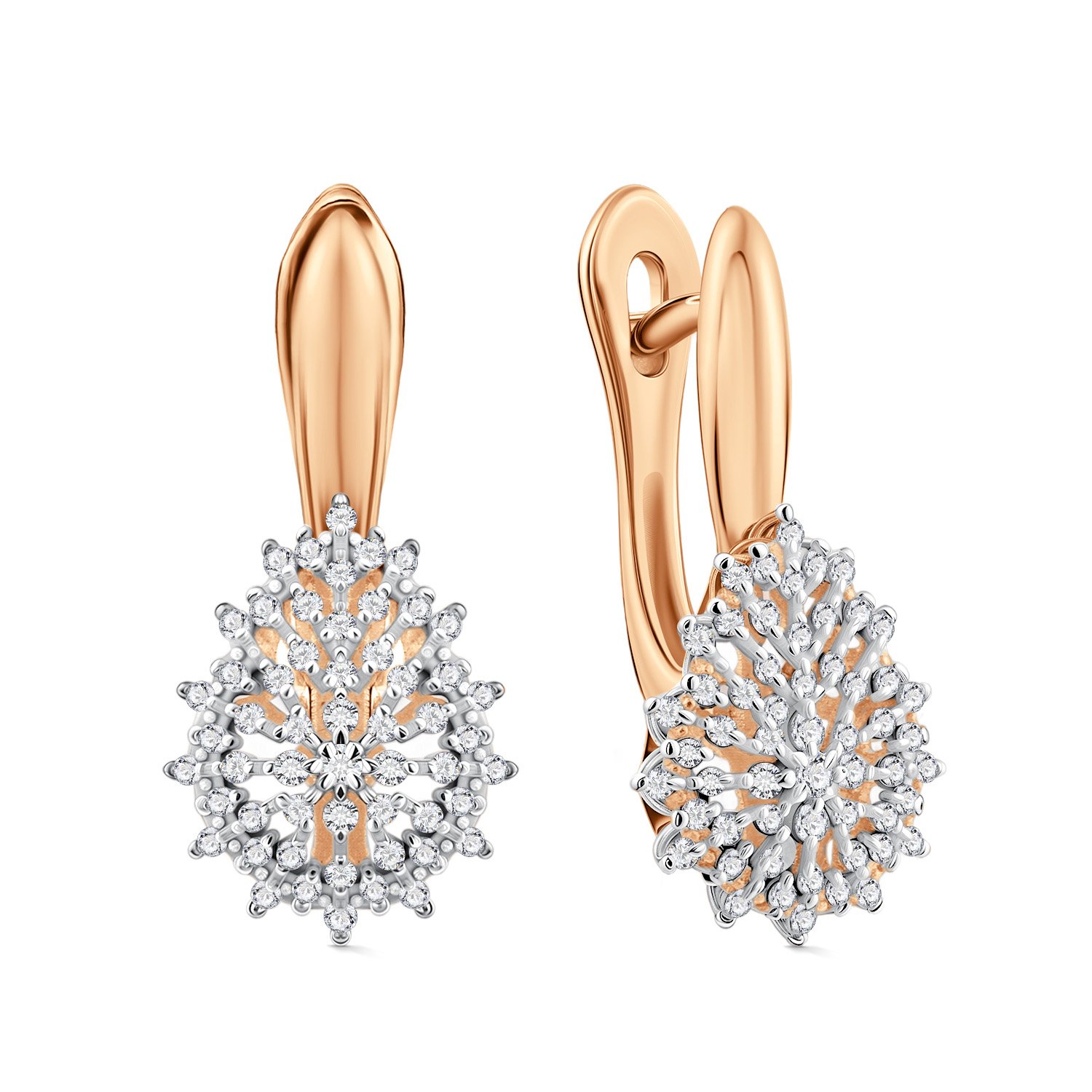 Фото «Золотые серьги с бриллиантами»