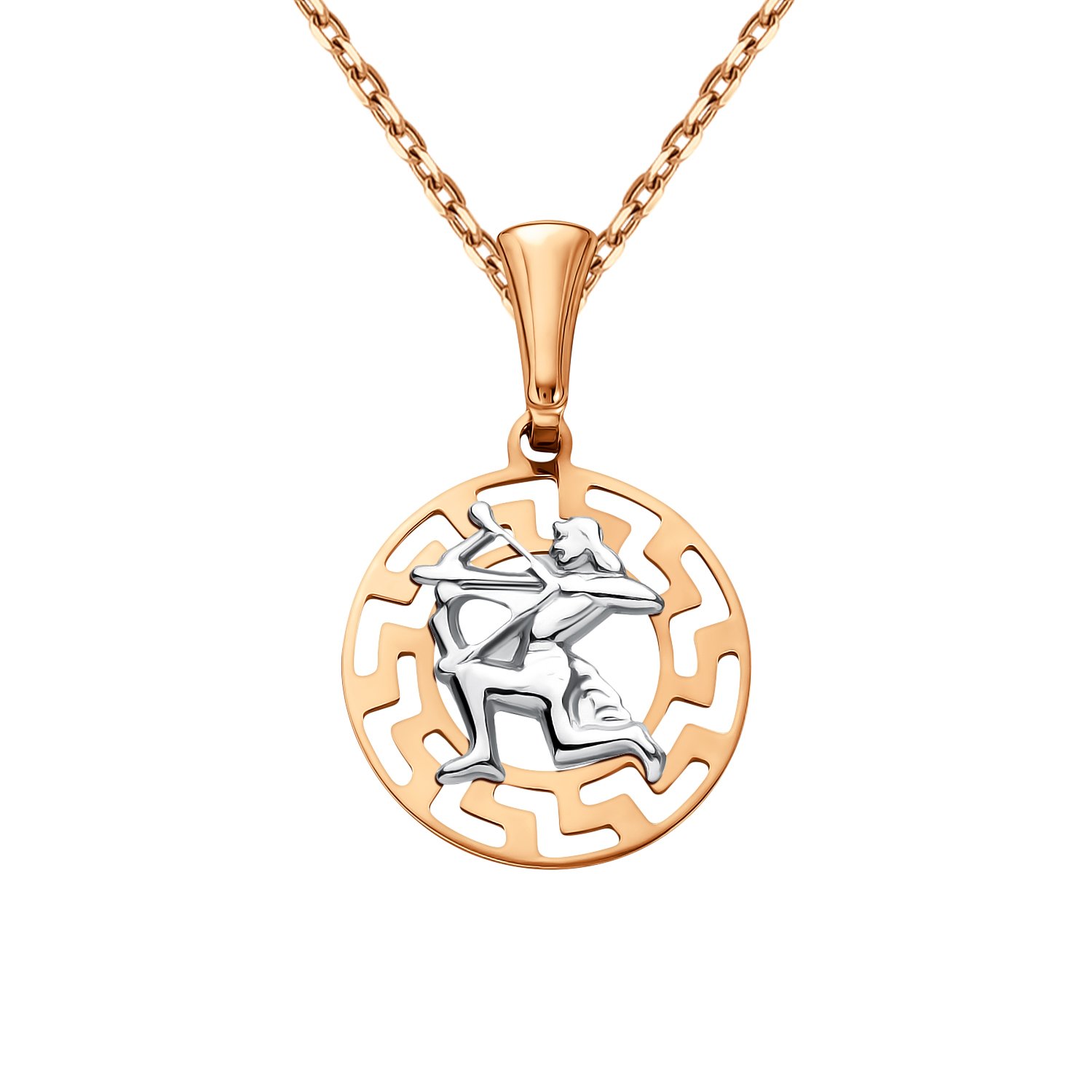 Золотая подвеска со знаком зодиака Стрелец