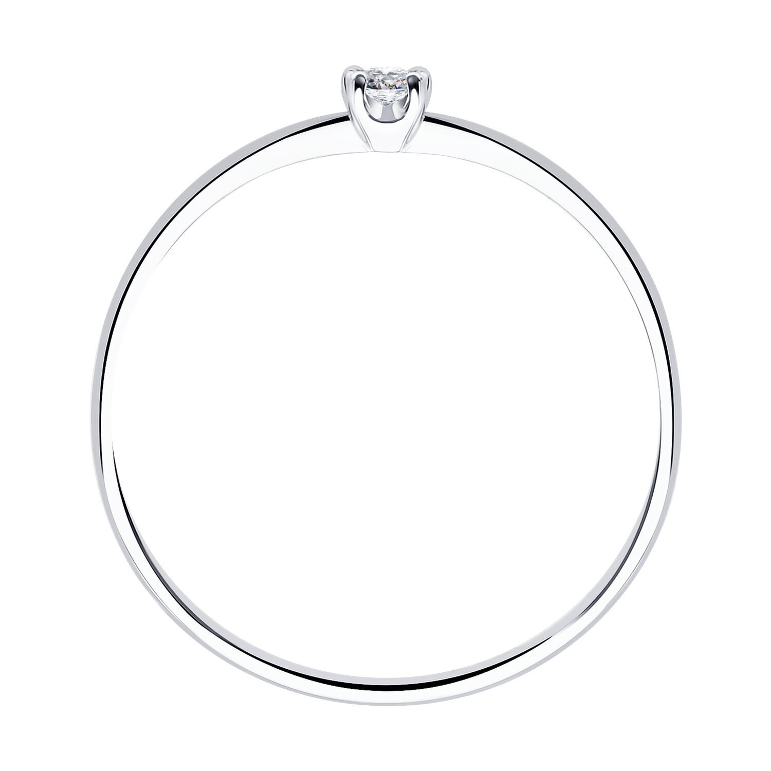 Золотое кольцо с бриллиантом