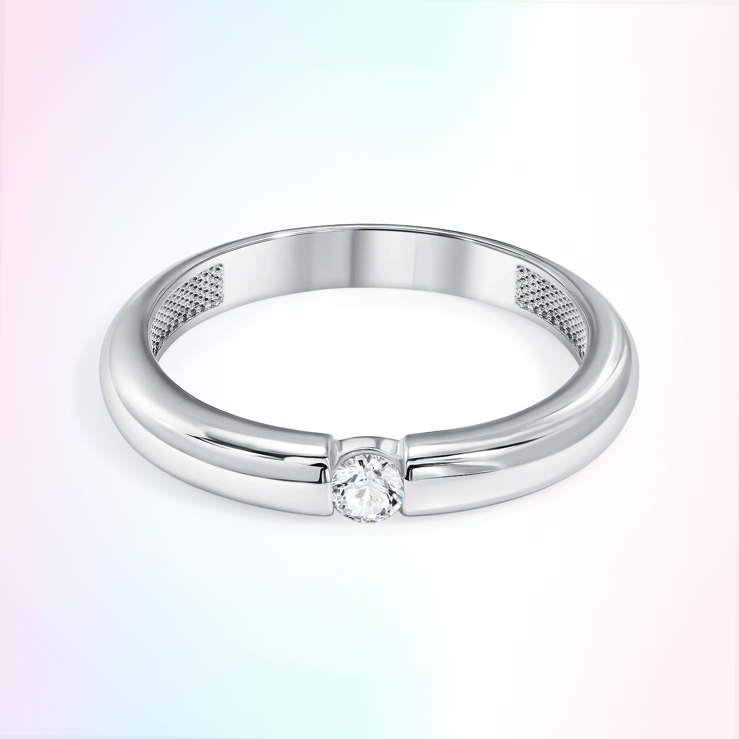 Серебряное кольцо с фианитом