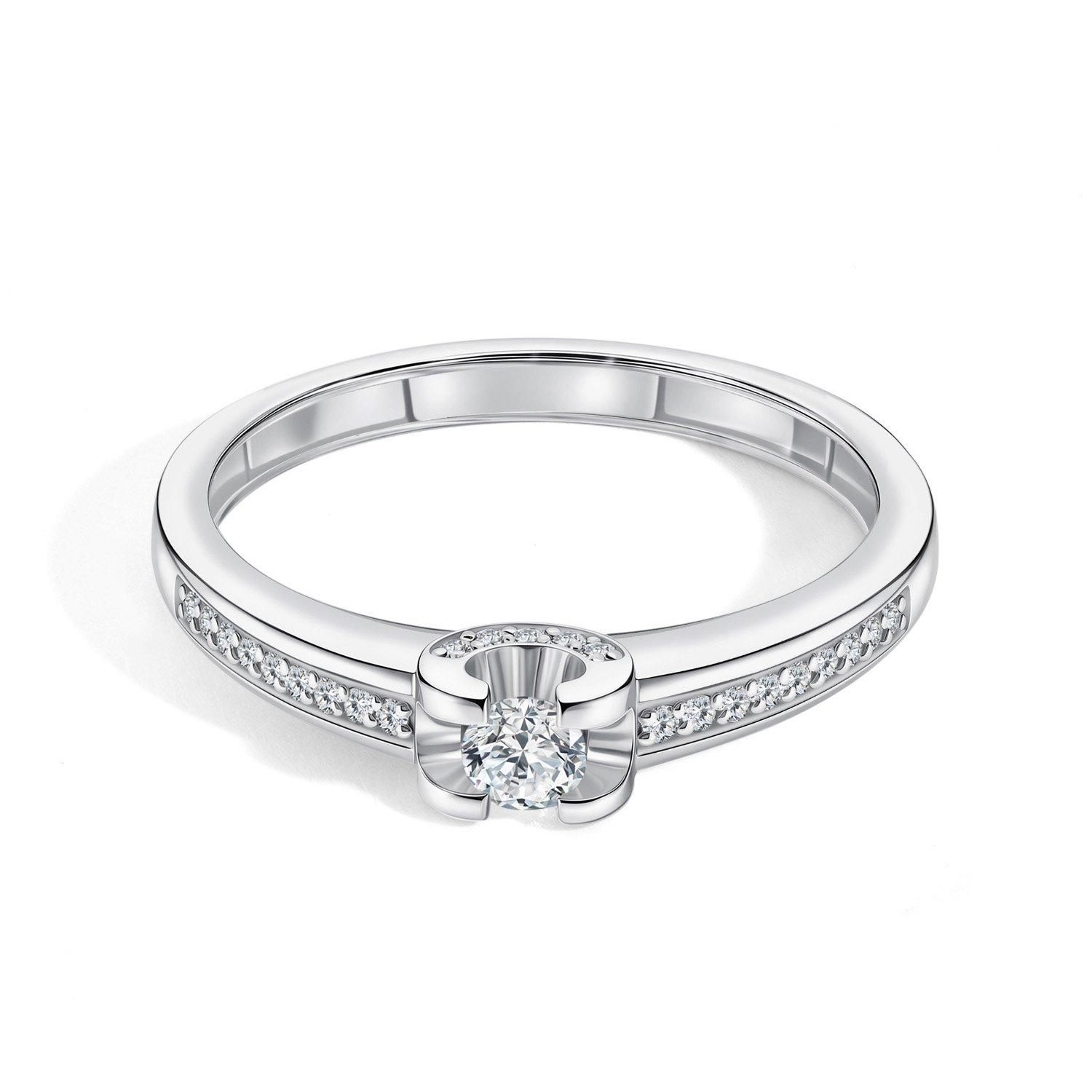 Золотое кольцо с бриллиантами