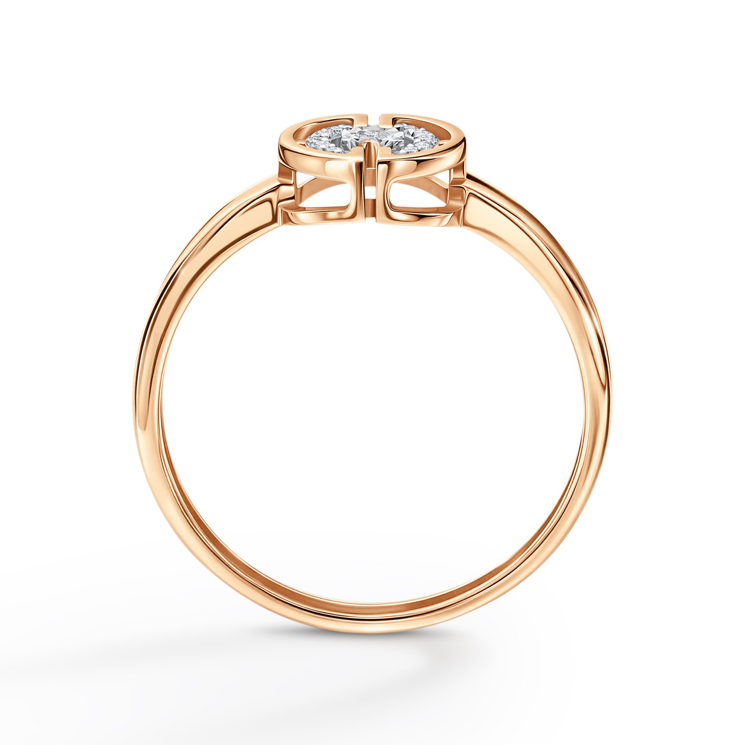 Золотое кольцо с бриллиантами