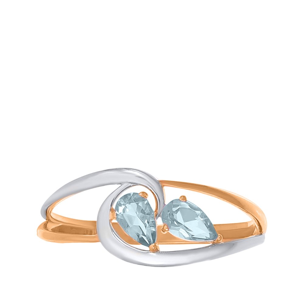 Золотое кольцо с топазами Sky