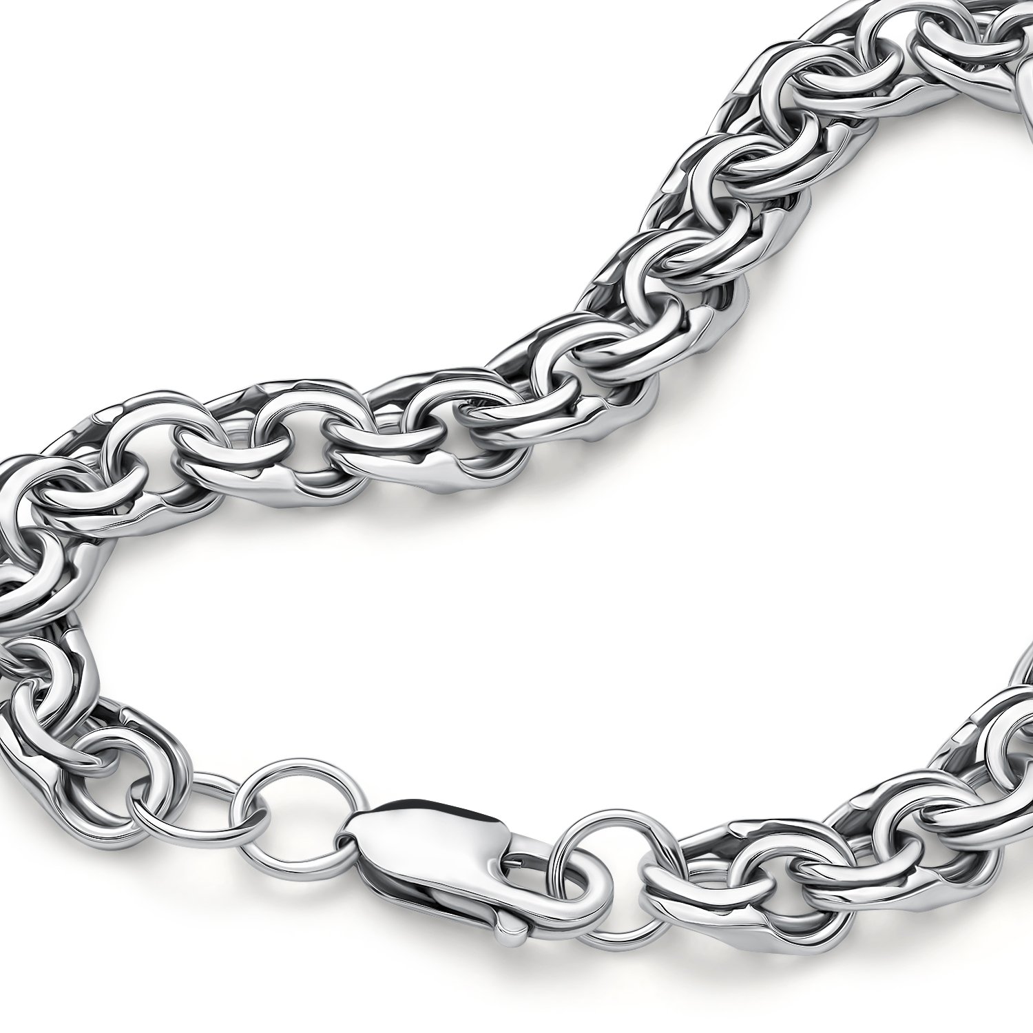 Серебряный браслет ручной работы полновесный