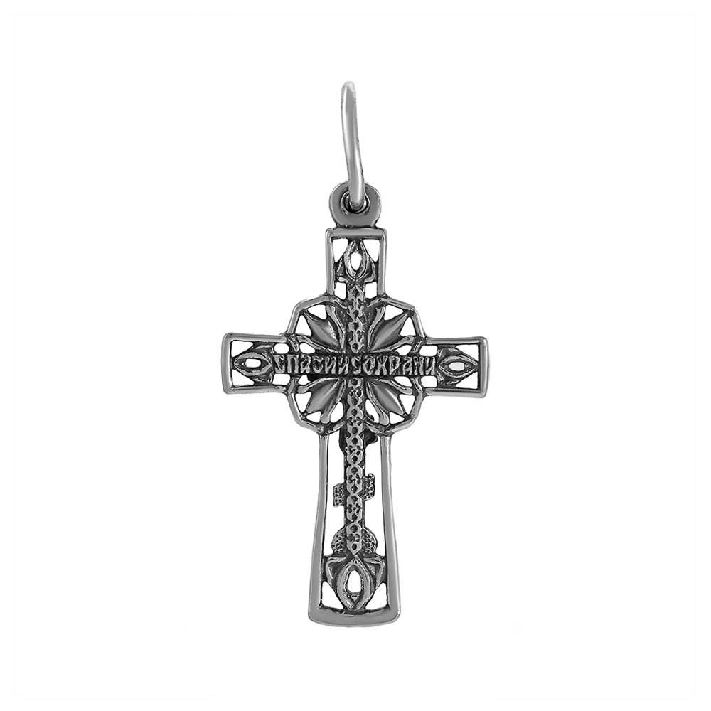 Серебряный православный крест