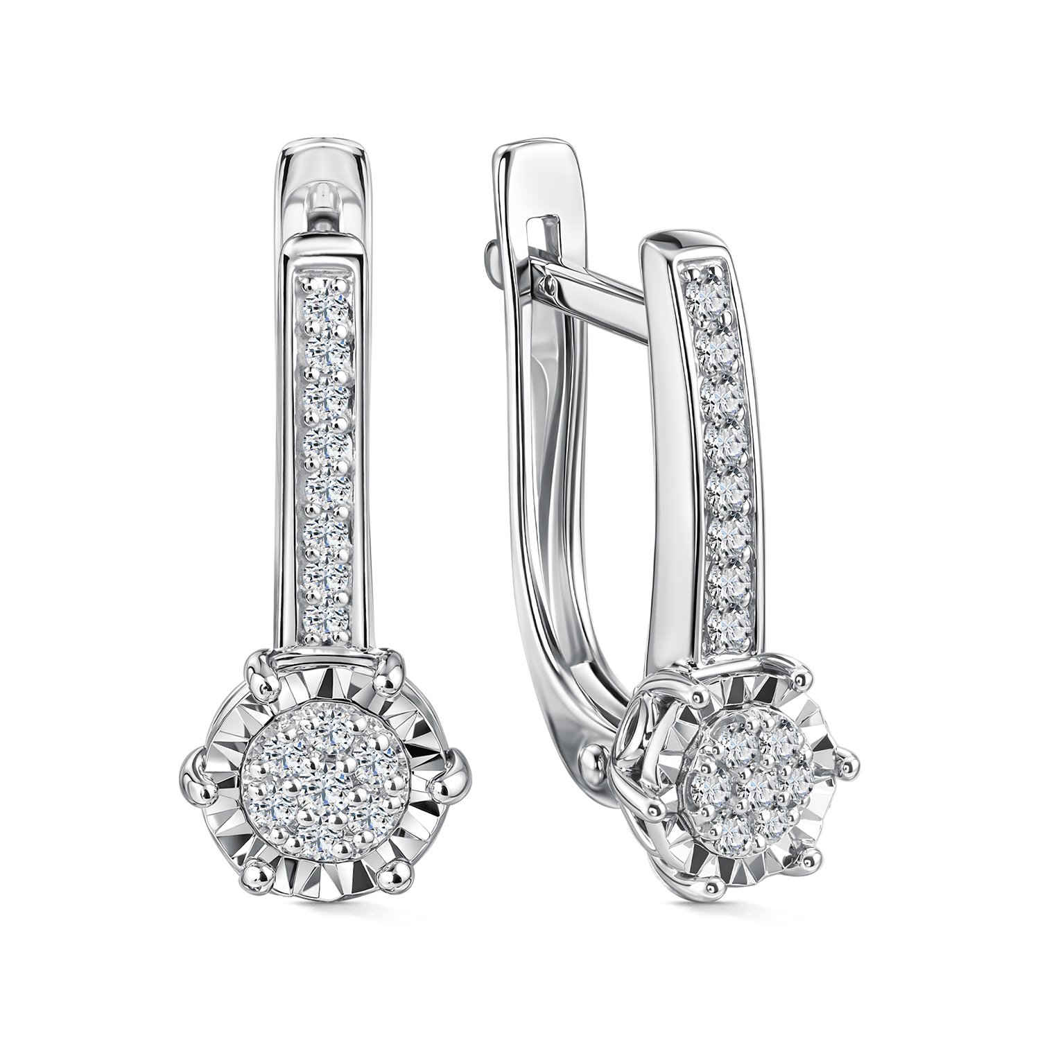 Фото «Золотые серьги с бриллиантами»