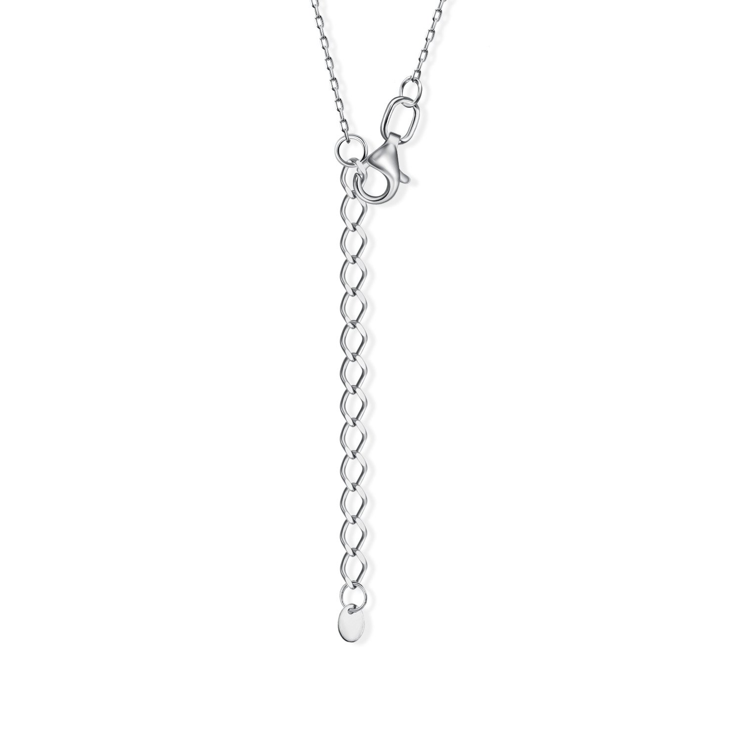 Серебряное колье с эмалью и фианитами