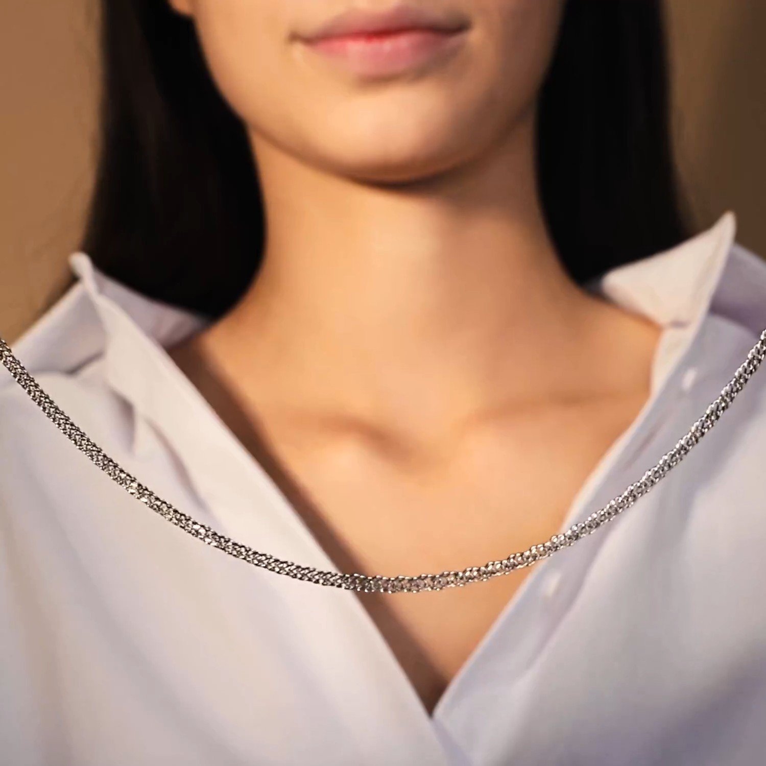 Серебряная цепь полновесная