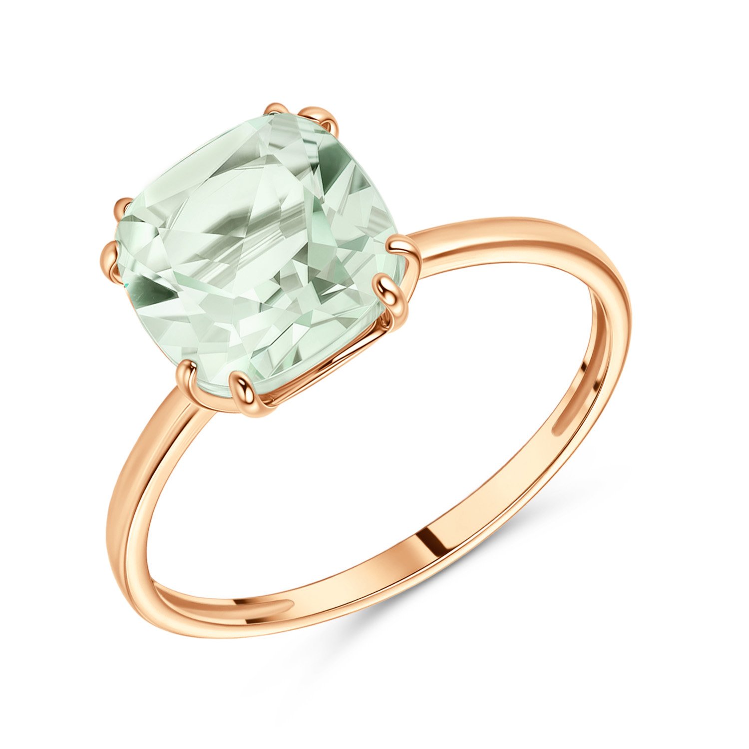 Фото «Золотое кольцо с празиолитом»