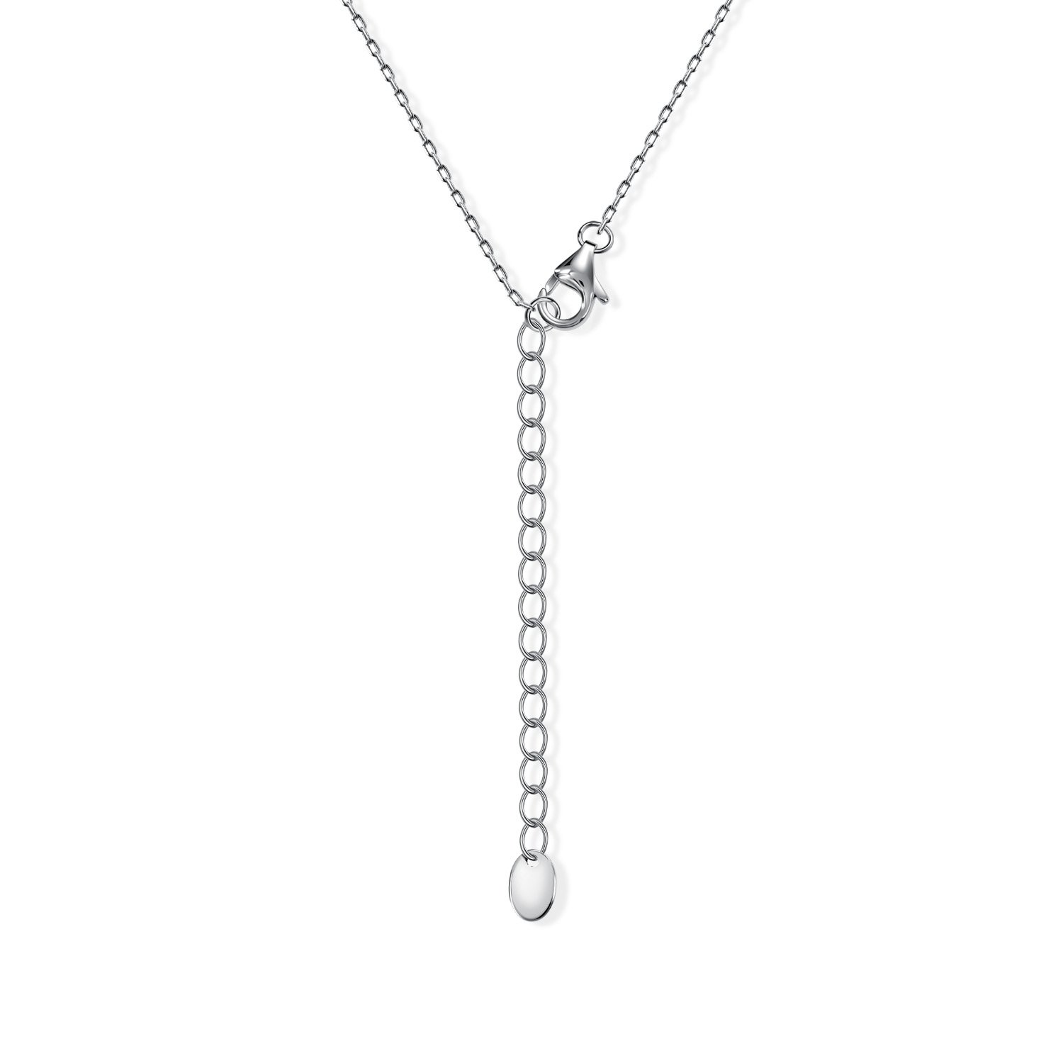 Серебряное колье с фианитами