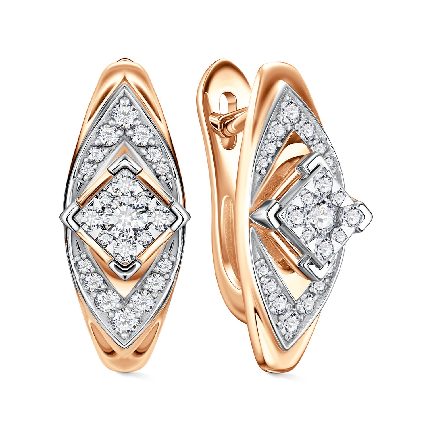 Фото «Золотые серьги с бриллиантами»