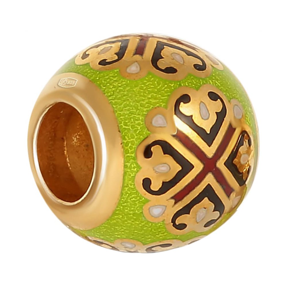 Подвеска-шарм из серебра с эмалью