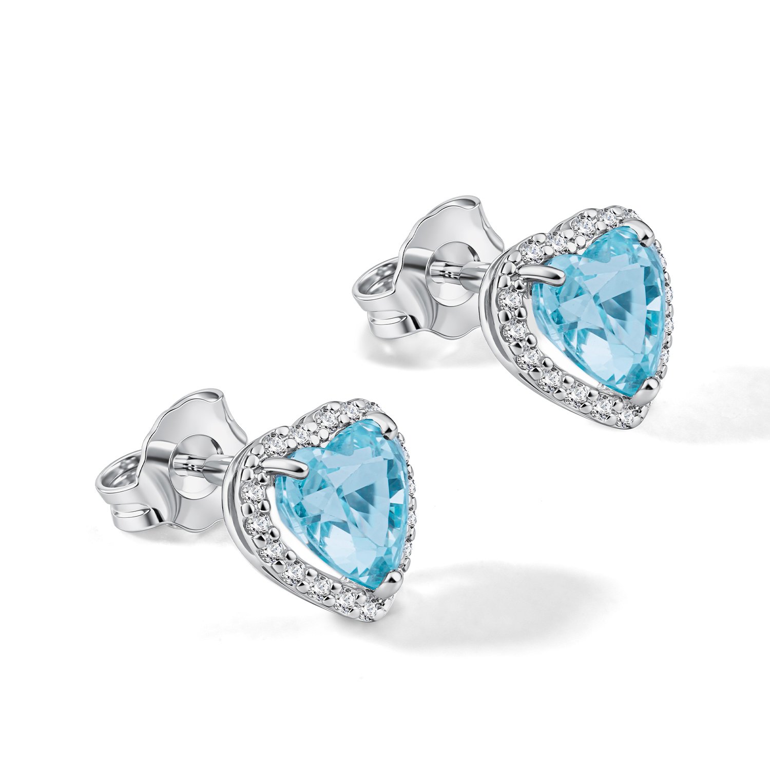 Серебряные серьги с фианитами