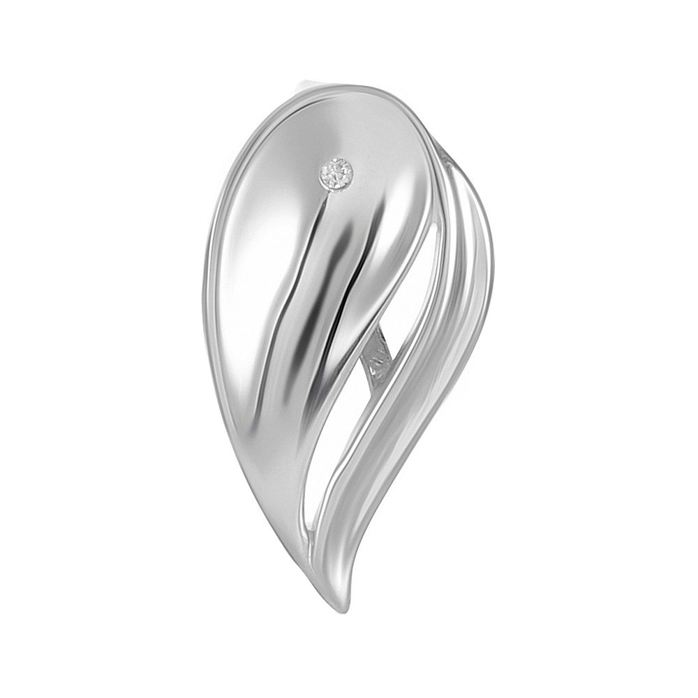 Подвеска из серебра с фианитом