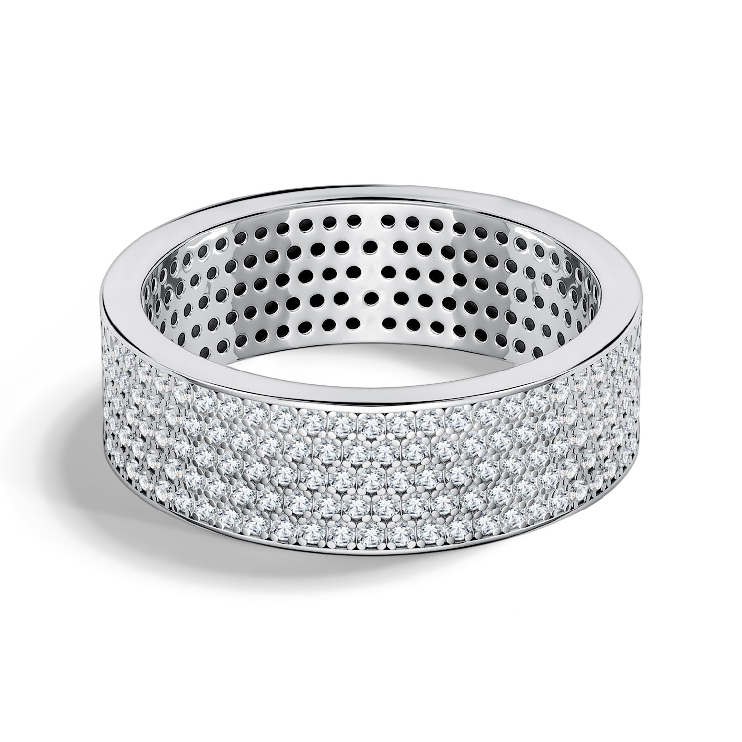 Серебряное кольцо с фианитами