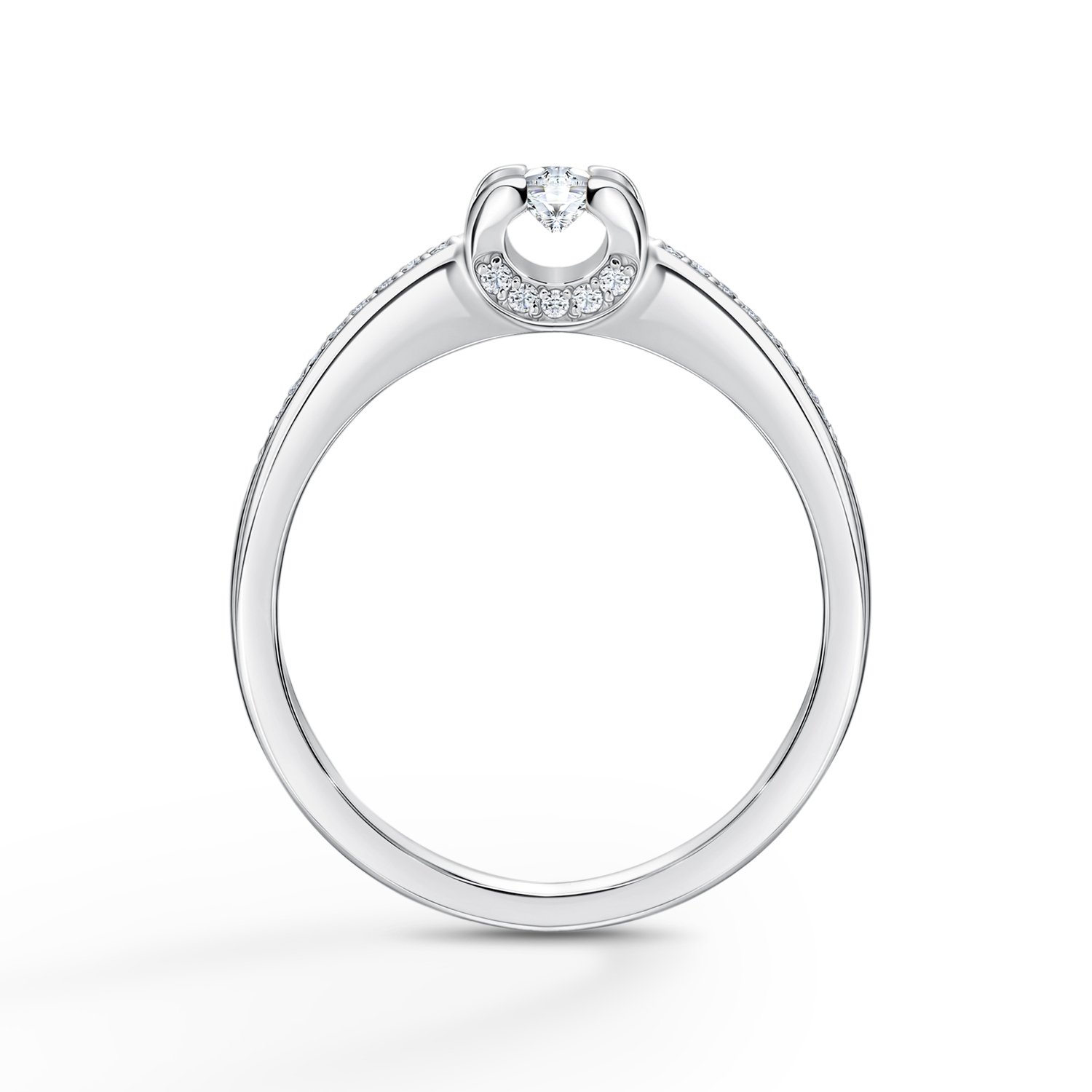 Золотое кольцо с бриллиантами