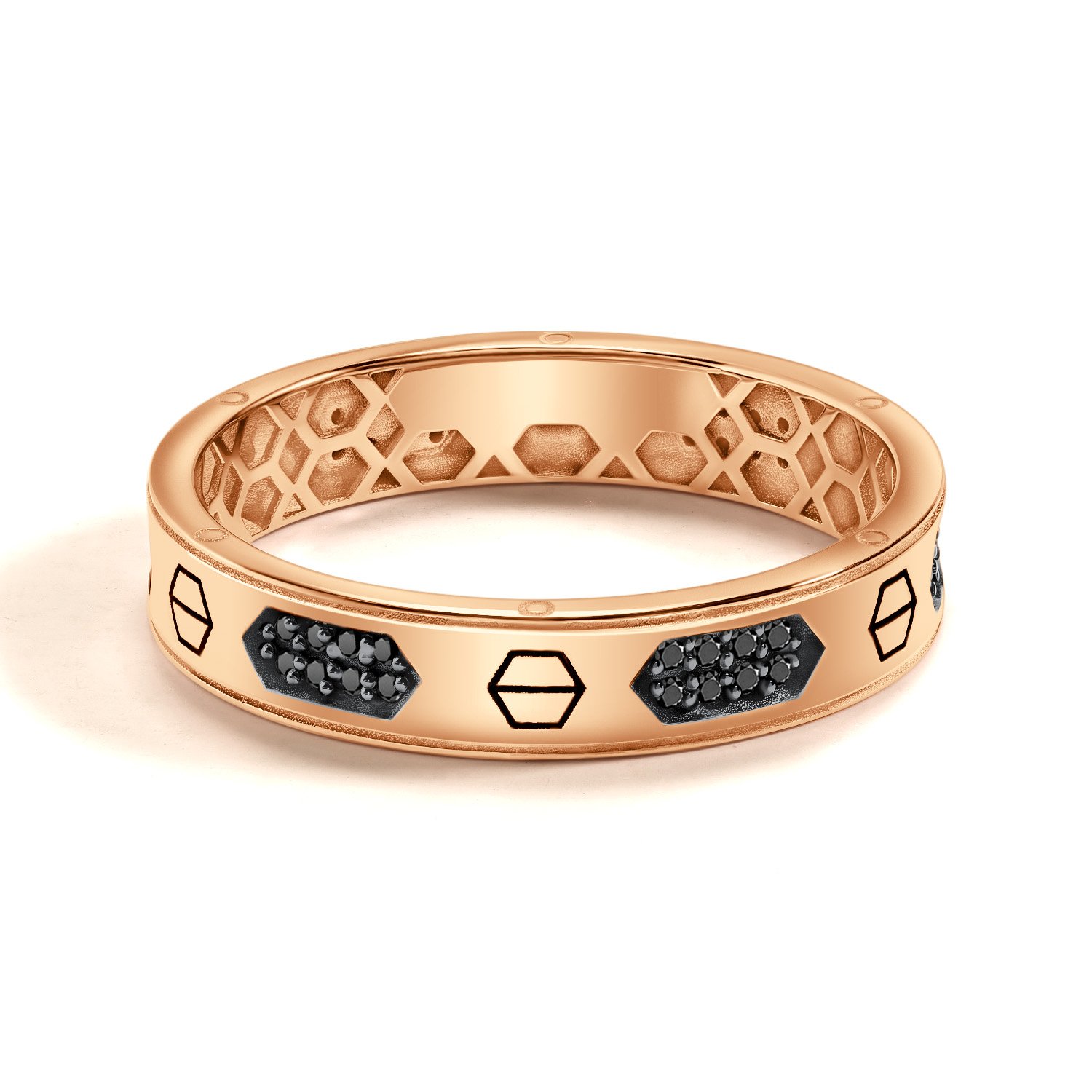 Золотое кольцо с фианитами