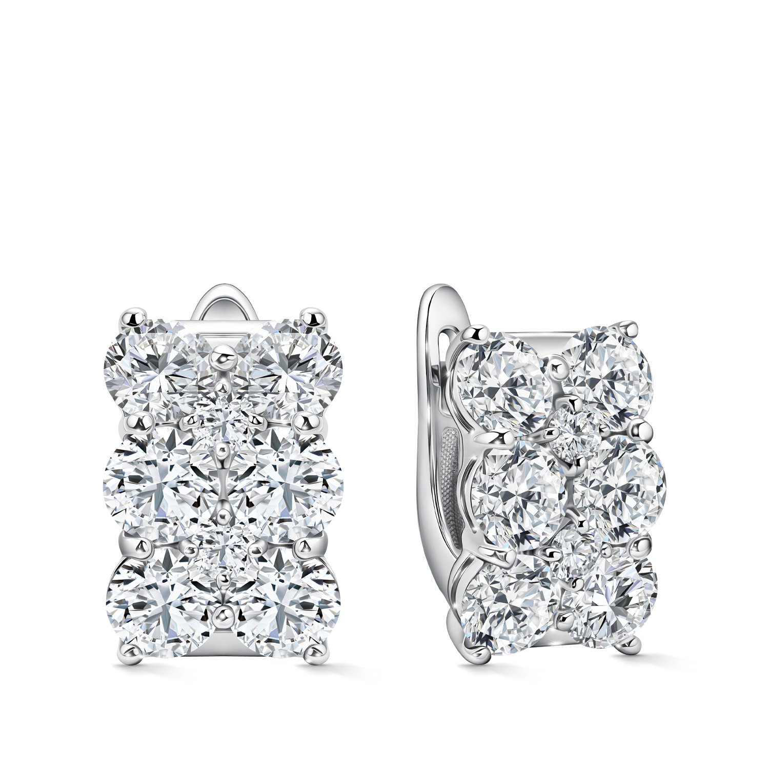 Фото «Золотые серьги с бриллиантами выращенными»