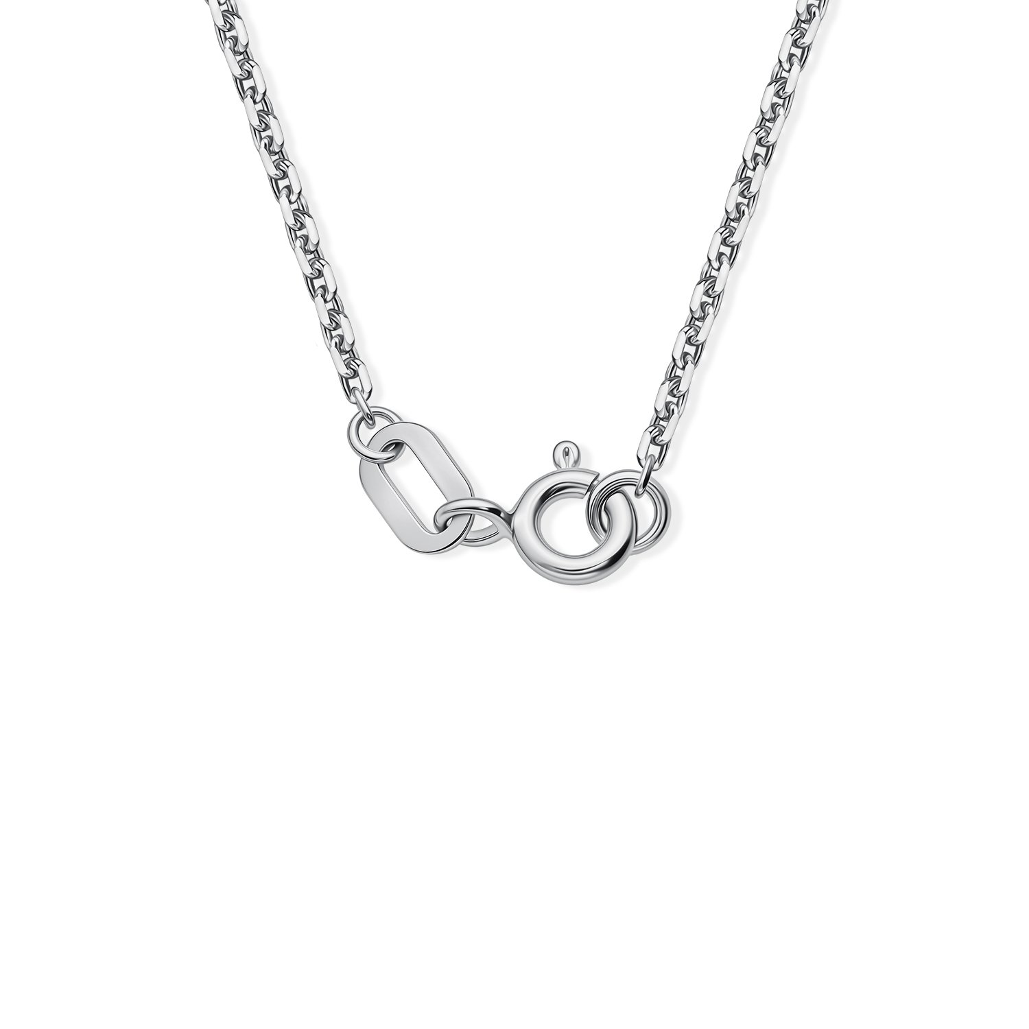 Серебряное колье с фианитом