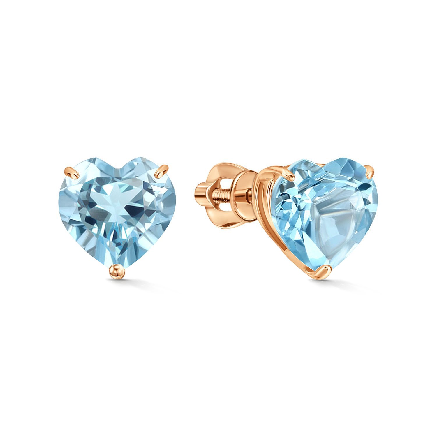 Фото «Золотые серьги с топазами Sky»