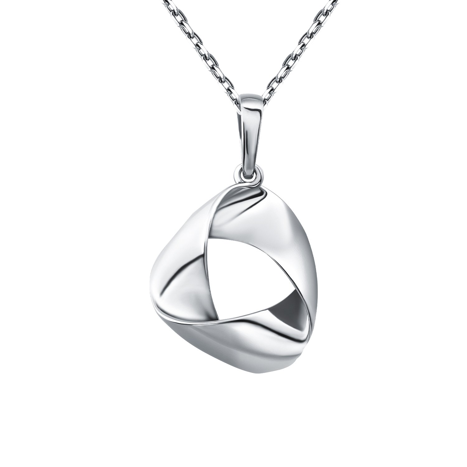 Серебряная подвеска TALANT Лента с родированием